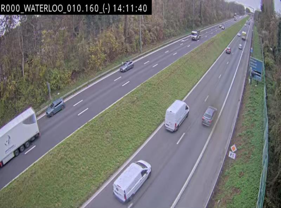 Webcam autoroute Belgique - Waterloo - R0 (ring de Bruxelles) - BK 12.3