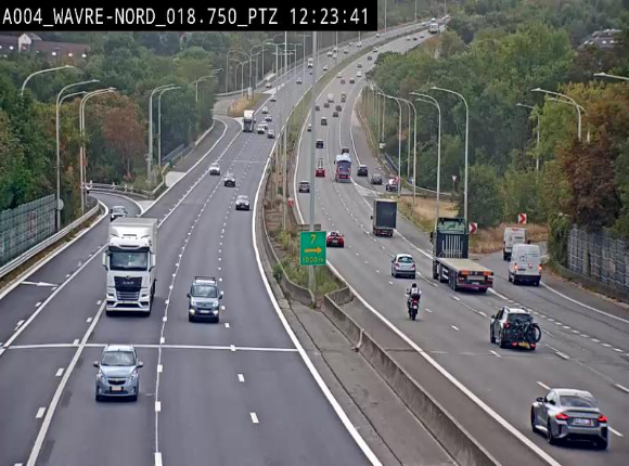 Webcam traffic E411(A4) - BK 18.7 - Bierges (Wavre Nord)