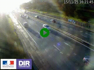 Webcam routière à Saint-Etienne-Terrenoire sur la RN88 avant la jonction entre l'A72 et le Boulevard Périphérique de Saint-Etienne
