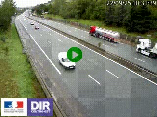 Webcam routière à Saint-Etienne-Terrenoire sur la RN88 avant la jonction entre l'A72 et le Boulevard Périphérique de Saint-Etienne