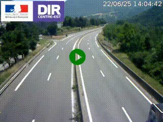 Caméra sur la Nationale 90 (N90) à La Léchère, en direction et à proximité d'Albertville
