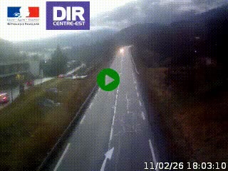 Web cam sur la N90 à Aime, en provenance de Bourg-Saint-Maurice et en direction d'Albertville