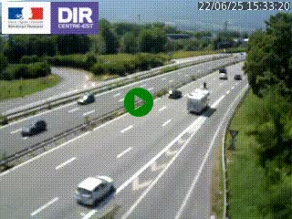 Caméra routière à hauteur de la sortie 15 Chambéry-centre au PK 4,103 en direction d'Albertville