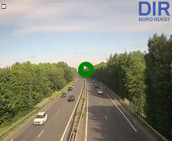 Webcam sur le périphérique de Caen (N814) à l'est de la ville, à Mondeville hauteur de la sortie 2, Presqu'île-Rives de l'Orne, au bout de l'autoroute A13