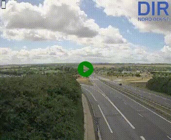 Webcam au début de l'A84 sur le périphérique Ouest de Caen (N814) à hauteur de la sortie 9, Porte de Bretagne