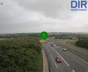 Webcam au début de l'A84 sur le périphérique Ouest de Caen (N814) à hauteur de la sortie 9, Porte de Bretagne
