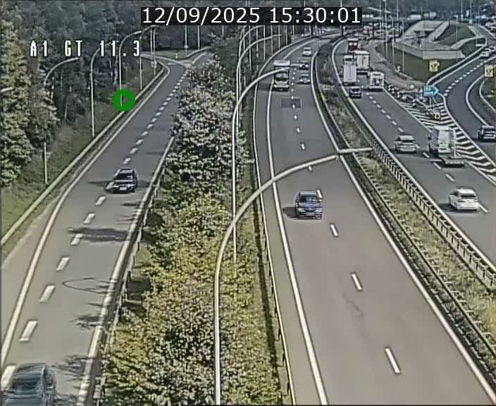 Traffic live webcam Luxembourg Senningerberg - A1 direction Allemagne - BK 11.3