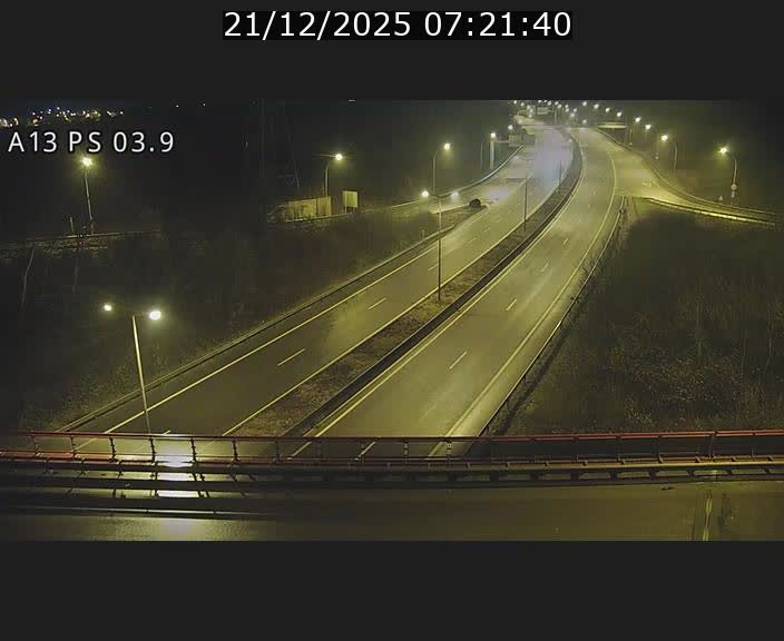 Traffic live webcam Luxembourg Differdange - A13 direction Esch-sur-Alzette - BK 3.9