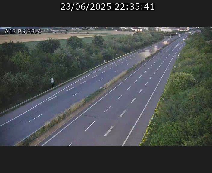 Webcam trafic sur A13 à hauteur de Mondorf-les-Bains en direction d'Altwies