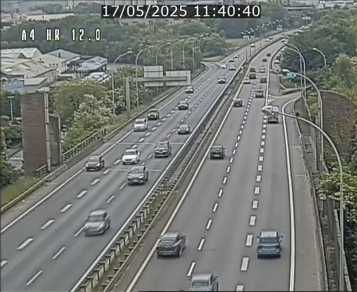Traffic live webcam Luxembourg Jonction Foetz - A4 - BK 12.0 - direction Esch sur Alzette