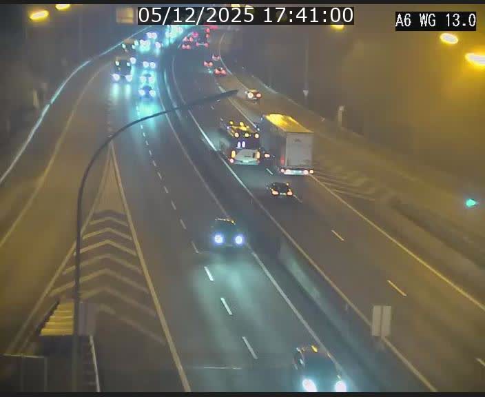 Traffic live webcam Luxembourg Mamer - A6 - BK 13 - direction Luxembourg/France/Allemagne