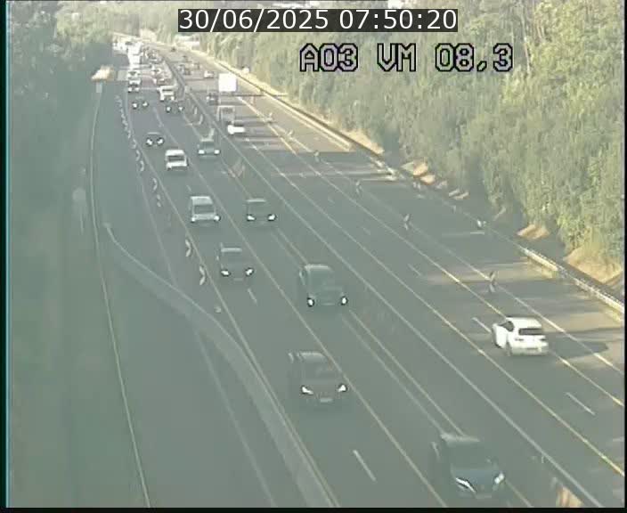 Traffic live webcam Luxembourg Bettembourg - A3 - BK 8.3 - direction France