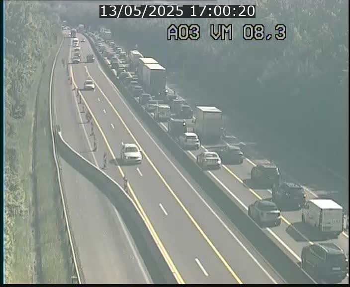 Traffic live webcam Luxembourg Bettembourg - A3 - BK 8.3 - direction France