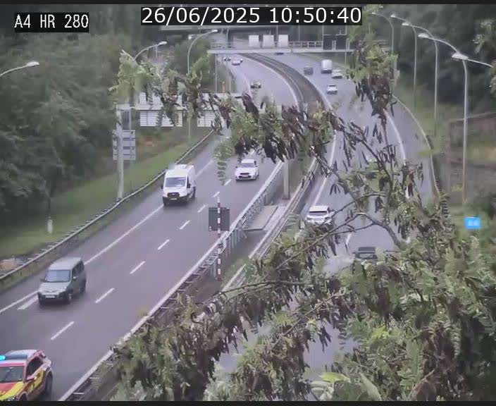 Webcam traffic A4 Luxembourg - BK 0.2 - P+R Bouillon (direction Luxembourg)