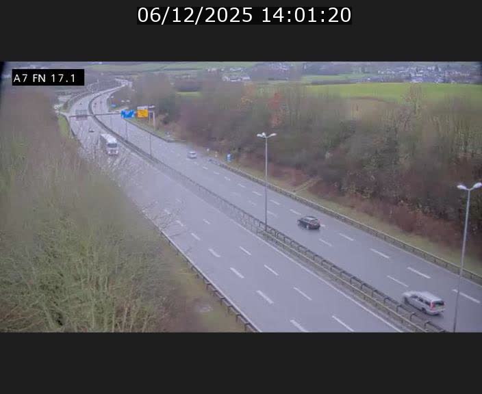 Caméra trafic Luxembourg - A7, Merscherbierg direction Mersch