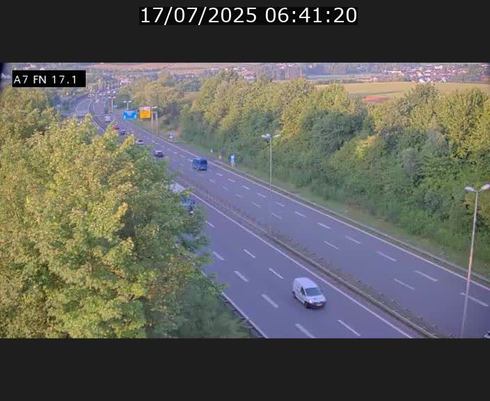 Caméra trafic Luxembourg - A7, Merscherbierg direction Mersch