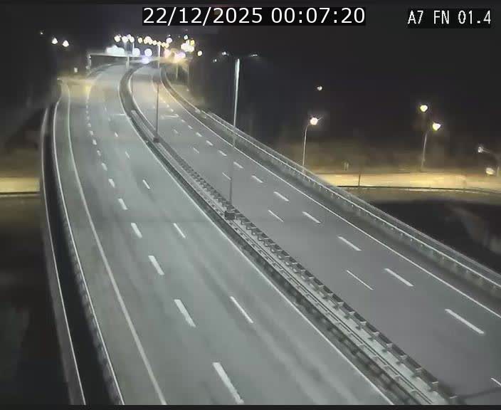 Caméra autoroute Luxembourg A7 - Tunnel Stafelter - direction Echangeur Grünewald