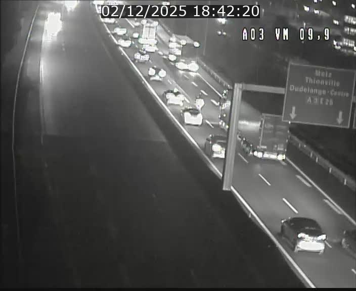 Webcam Autoroute à la Croix de Bettembourg - A3 - BK 9.9 - direction France