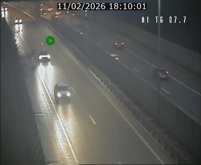 Traffic live webcam Luxembourg Kirchberg - A1 direction Luxembourg-ville - BK 7.7