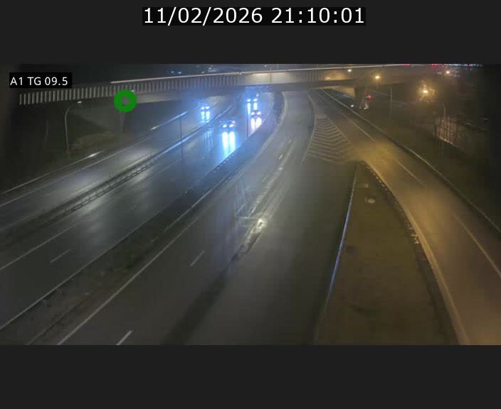 Traffic live webcam Luxembourg Jonction Grünewald - A1 direction Luxembourg-ville - BK 9.5