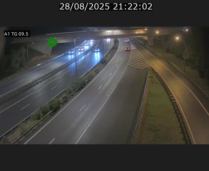 Traffic live webcam Luxembourg Jonction Grünewald - A1 direction Luxembourg-ville - BK 9.5