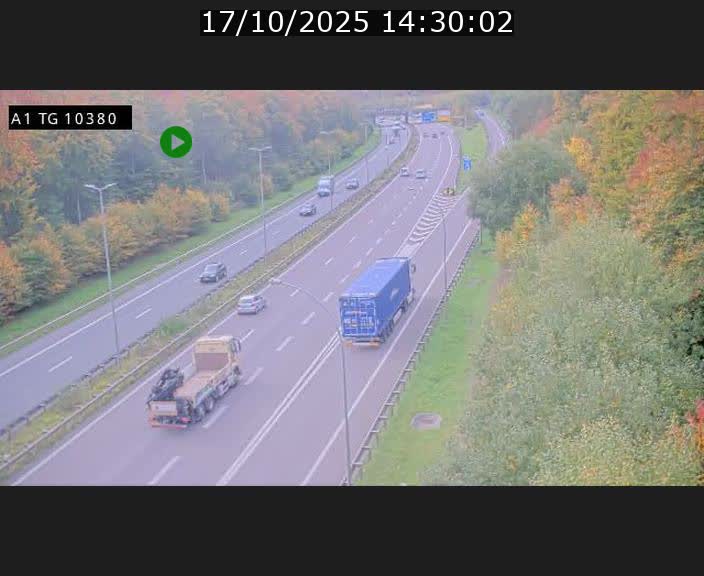 Traffic live webcam Luxembourg Senningerberg - A1 direction Luxembourg Kirchberg - BK 10.3