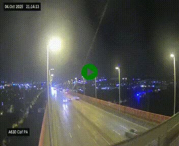 Webcam autoroute sur le périphérique de Bordeaux (A630) au nord de la ville. Caméra située sur le Pont d'Aquitaine.