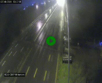 Webcam sur le périphérique de Bordeaux à l'est de la ville. Caméra située sur le Pont Mitterand sur la N230