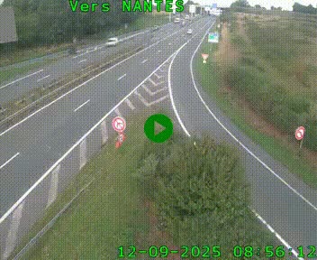 Webcam N147 au nord de Poitiers et à la jonction avec la A10