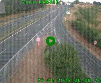 Webcam N147 au nord de Poitiers et à la jonction avec la A10