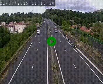 Caméra autoroute A75 à hauteur de Coudes, en direction de Clermont-Ferrand