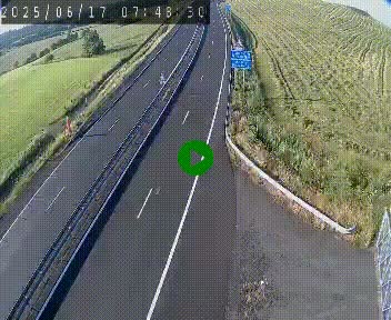 Caméra autoroute A75 à hauteur du col de la Fageole en direction de Clermont-Ferrand