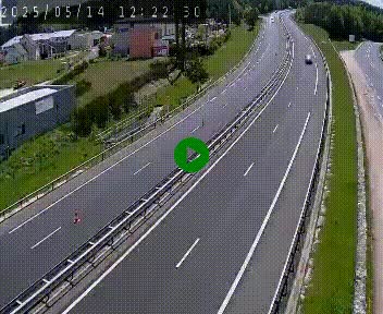 Caméra autoroute A75 à hauteur du col du rocher blanc en direction de Montpellier