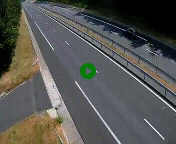 Caméra autoroute A75 à hauteur du col des Issartets en direction de Montpellier