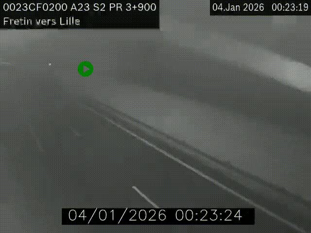 Webcam autoroute A23 à hauteur de Fretin. Vue orientée vers Lille