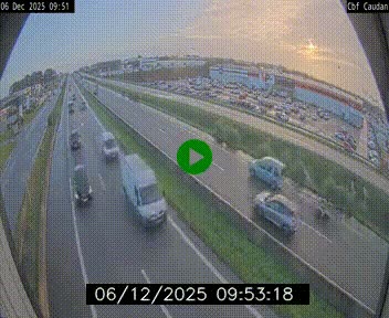 Webcam sur la N165 à hauteur de Caudan, dans le Morbihan.