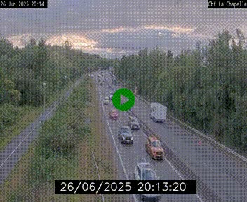 Webcam sur le périphérique de Nantes (N844) à hauteur de Porte de la Chapelle, au nord de la ville