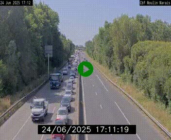 Webcam sur le périphérique de Nantes (N844) entre la Porte de Saint-Luce et la Porte d'Anjou, à l'est de la ville
