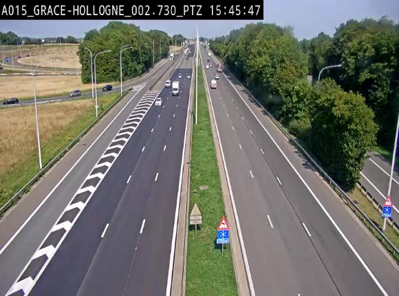 Caméra trafic Belgique - Grâce-Hollogne - E42, jonction avec A604, direction Loncin/Aéroport de Liège -  BK 3.2