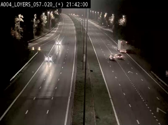 Webcam dans la montée de Loyers sur l'E411, après le viaduc de Beez en venant de Namur et en direction du Luxembourg