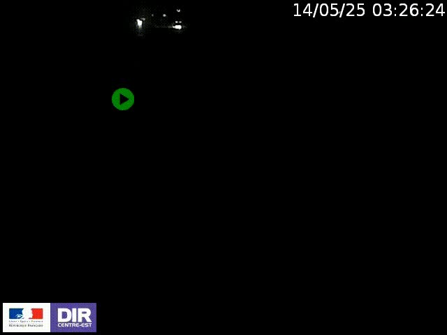 Webcam à Bron sur l'A43 à la jonction avec le boulevard périphérique de Lyon (D383). Vue orientée vers Lyon