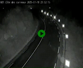 Webcam en haut de la Côte des Carreaux sur la N31 à Avesnes-en-Bray. Vue orientée vers Rouen