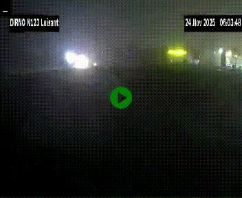 Webcam en périphérie de Chartres sur la N123, à hauteur de Luisant. Vue orientée vers Chartres