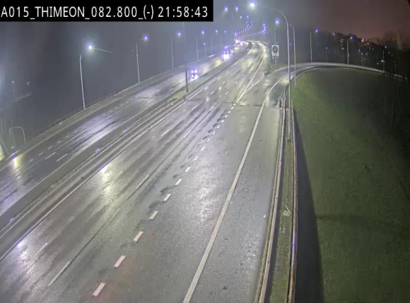 Caméra trafic Belgique - Thiméon - E42, jonction avec A54 (E420) direction La Louvière/Charleroi - BK 82.82