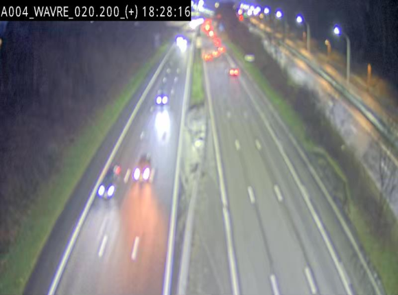 Webcam @ Wavre-sud KP 19.6, A4/E411