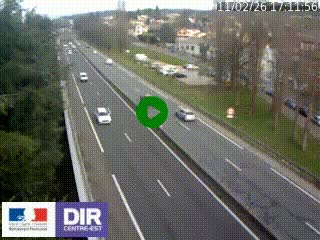 Webcam routière à Le Chambon-Feugerolles sur la RN88 entre Firminy et Saint-Etienne