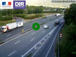 Caméra routière à hauteur de la sortie 15 Chambéry-centre au PK 4,103 en direction d'Albertville
