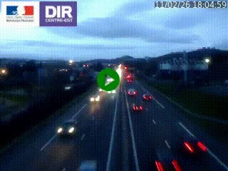 Caméra autoroute à Saint-Etienne (Les Littes) à hauteur du Ikea Saint-Etienne sur l'A72 en direction de Roanne