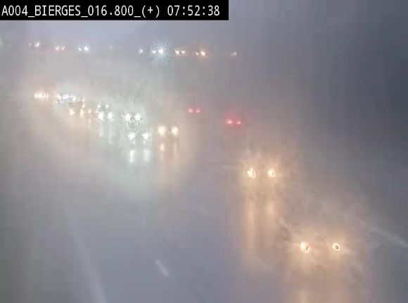 Webcam à Wavre, à hauteur de la sortie 5 Bierges. Vue orientée vers Namur
