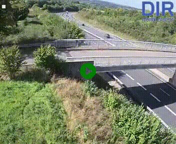 Webcam sur A84 à hauteur de Pont-Farcy, au niveau du pont autoroutier sur la Vire, au sud de Saint-Lô